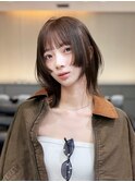 前髪カット顔周りレイヤーウルフカットショート_F41212