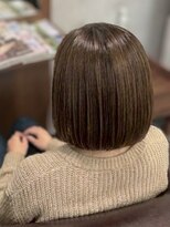 アミリー 成田美郷台店(Amily)&nbsp;天使の羽バング童顔透明感グレージュトリートメントストレート