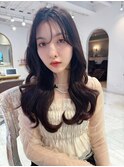 レイヤーカット/顔まわりカット/韓国ヘア