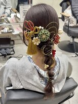 シーク 八王子(CHIC) 成人式ヘアセット タイト編み下ろし【八王子】