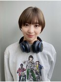 大人マッシュショート丸みショートショートボブ30代40代50代
