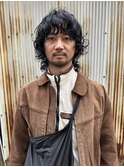 メンズウルフパーマスパイラルウルフ