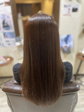 アンダンテヘアケアアンドデザイン(Andante HAIR care&design) ミルクティーブラウンベージュ・ケアストレート