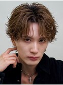 縦落ちシャドウパーマルーズパーマセンターパート