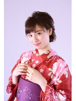 アースオーセンティック うるま店(EARTH Authentic)&nbsp;＜浴衣アレンジ＞襟足すっきりの正統派アップヘア