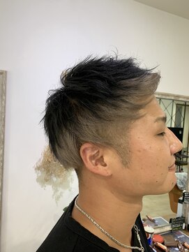 ヘアーデザインアンジー(Hair design Angie) 【ホワイトミルクティー×ブルーブラック】