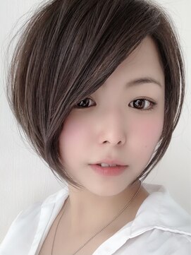 ネイロ 錦糸町(NeiRo) ボブカーキグレージュマッシュショート大人かわいい