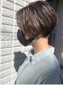 ハンサムショート_ウェーブパーマ