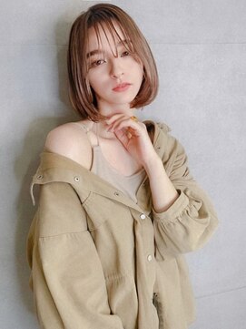 ルーチェ 川崎(Luce) オリーブカラーの大人ボブ