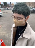 グリーンカラーショート
