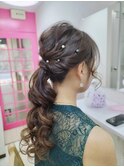 パーティーヘアセット