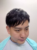スマイル(Smile) 前髪アシメ ツーブロック ショート ビジネスマン 学生、黒髪