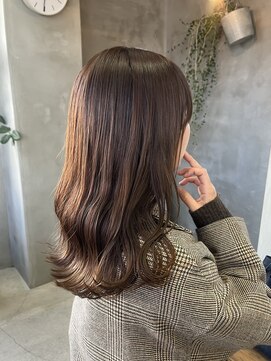 テトヘアー(teto hair) 切りっぱなしミディアムベージュ