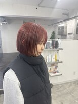 プレイ(PLAY)&nbsp;ぱつっとボブ×暖色カラー