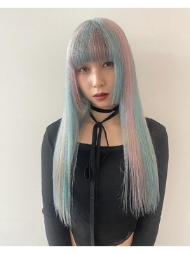 ブレス(bless) 水色×ホワイトピンク