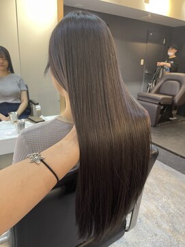 ブレンド 渋谷(BLend) ハイライトカラーマチルダボブ前髪グレージュカラー