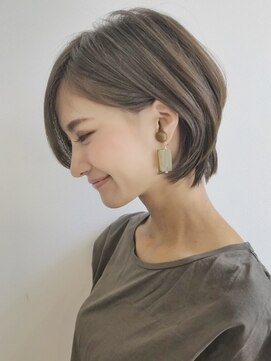 サンド 名古屋(sand) ボブ/レイヤーカット/髪質改善/ウェットヘア/オリーブベージュ