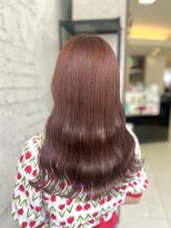 プライズ 池袋店(prize) ブリーチなし大人ガーリーオレンジブラウンカラー 池袋カラー