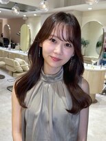 ミズチャーム(Ms.CHARM)&nbsp;小顔に見せるヘア/ネビージュ/ワンレン/顔まわりカット/韓国ヘア