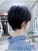 似合わせカットショートメルティカラー白髪ぼかし30代40代50代