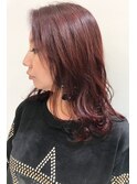 【谷】ナチュラルウェーブ＊チェリーブラウン