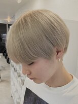 バイフィフス 原宿/表参道(by fifth)&nbsp;ミルクティーベージュダブルカラー韓国風メンズセンターパート