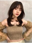 フェミニンロング×縮毛矯正髪質改善顔周りレイヤーカット[大宮