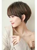 小顔耳掛けマッシュショート