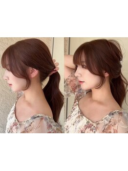 レイヤーカット、おくれ毛、前髪など1ミリ単位でカット*伸びてもキレイが続く☆韓国Styleが叶う♪