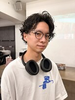 メンズレコ 渋谷(MEN'S LECO)&nbsp;メンズパーマスパイラルパーマメンズミディアム