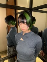 リー 梅田(Lee)&nbsp;Minato/セクションカラー/デザインカラー/ショートカット/U24