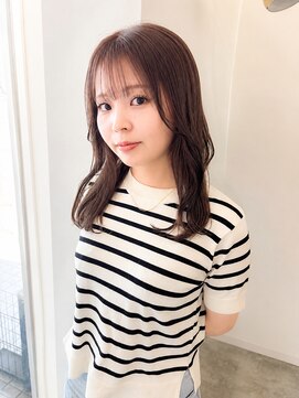 ユラギ フロム ユイマァル 倉敷(YURAGI from YUIMARL) 倉敷レイヤーカット20代30代ピンクベージュ顔周りカット