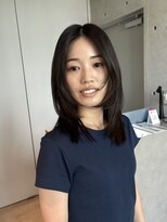 プール(pour.) 抜け感ダークグレージュ×顔周りレイヤー