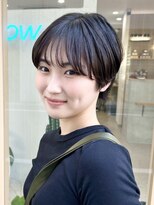 アト(Ato.)&nbsp;抜け感×ヘルシーな黒髪ショート【向】【Ato.明石】