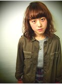 【Charme】 シースルーバング ゆるふわミディ♪