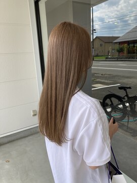 ナンバー(number+) 透明感抜群♪ダブルカラーブリーチミルクティーベージュ