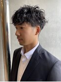 無造作ツーブロマッシュパーマ