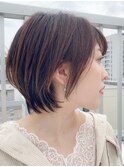 大人女性ショートボブ