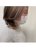 フレンチボブ×ミルクティーカラー