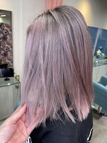 ボックスミコ(Box mico.)&nbsp;ふんわりピンクシルバーのハイトーンボブ★