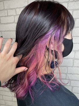 アース オーセンティック 武蔵小山店(EARTH Authentic) ピンク×パープルのギャラクシーカラー