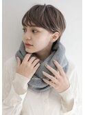 大人可愛い20代30代40代暗髪無造作ショート丸みベリーショート◎