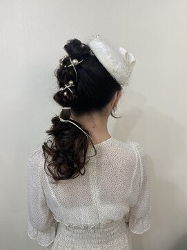 トロンヘアー(tronc hair) 成人式ヘアセット