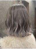 【バレイヤージュ×ホワイトアッシュ】