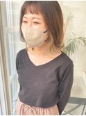 【ショートバング×ボブ×インナーカラー】