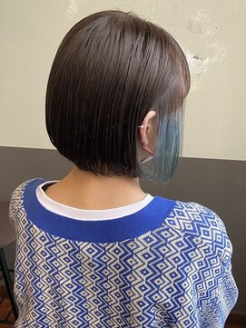 ヘアーメイク アチャ(hair make accha) 大人ショートボブ丸みボブカットマッシュショート前髪あり
