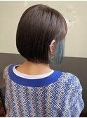 大人ショートボブ丸みボブカットマッシュショート前髪あり