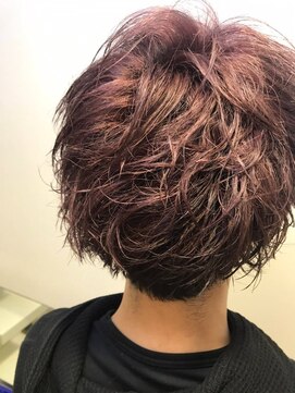 エヌプラス(N+) 切りっぱなしボブ/エアリーロング/美髪/ピンクブラウン