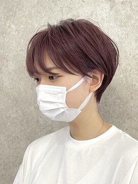 エリマバイフィフス 調布(elima by fifth) 韓国ショートヘアミルクティーベージュグレージュ外国人風カラー