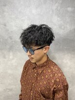 リプレイ 草津店(RIPLAY)&nbsp;ダークアッシュ/アッシュブラック/カルマパーマ/ベリーショート